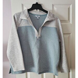 Colorblock Quilted Pullover By Croft & Barrow XXL Cozy Comfort